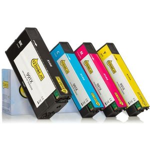 123inkt huismerk vervangt HP 991X multipack zwart/cyaan/magenta/geel hoge capaciteit