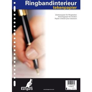 Kangaro ringbandpapier A4 blanco 120 grams 50 vel (23-rings)