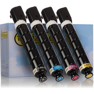 Toner Canon aanbieding: C-EXV 47 BK, C, M, Y zwart + 3 kleuren (123inkt huismerk)