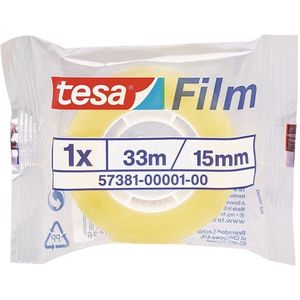 Tesa standaard plakband 15 mm x 33 m