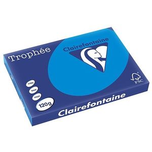 Clairefontaine gekleurd papier caribbean blauw 120 grams A3 (250 vel)