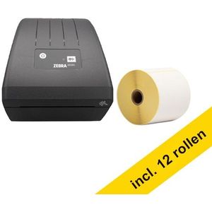 Zebra ZD220d direct thermal labelprinter met usb + 12 rollen