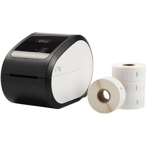 123inkt Labelprinter LW650 - bundel met 4 rollen grote etiketten voor retouradres