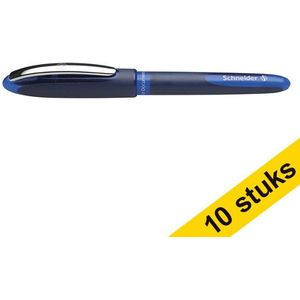 Aanbieding: 10x Schneider balpen Rollerball One Business blauw