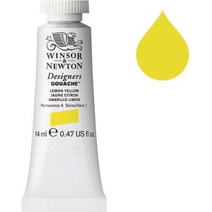 Winsor & Newton Designers gouache 345 lemon yellow (14 ml)