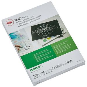 GBC document lamineerhoes A4 mat 2x125 micron (100 stuks)