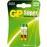 GP AAAA super alkaline batterij 2 stuks
