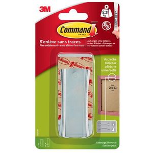 Command - Universele Plakspijker - Metaal - Inclusief 3M Technologie - Draagvermogen 2,2 kg
