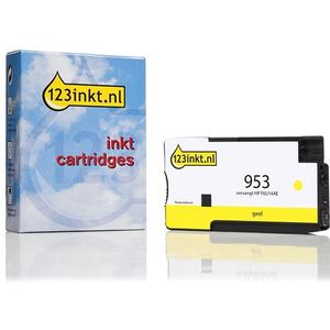 123inkt huismerk vervangt HP 953 (F6U14AE) inktcartridge geel