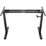123inkt - Slinger Zit-Sta Bureauonderstel - Zwart - Verstelbaar van 68,5 tot 116,5 cm