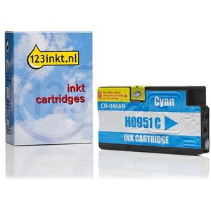 123inkt huismerk vervangt HP 951 (CN050AE) inktcartridge cyaan