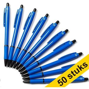 123inkt balpen blauw zonder bedrukking (50 stuks)