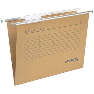 Atlanta Economy verticale hangmap A4 - 330mm met V-bodem bruin (50 stuks)