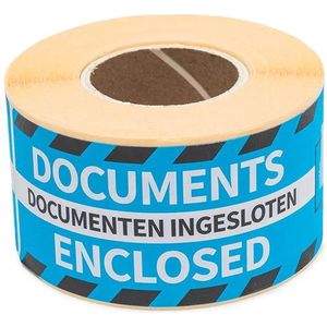 Rillprint waarschuwingsetiketten Documenten ingesloten (250 stuks)