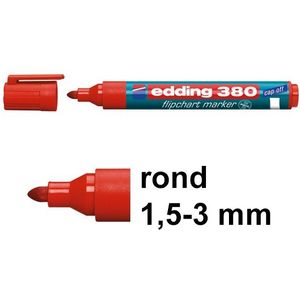 Edding 380 flipchart marker rood (1,5 - 3 mm rond)