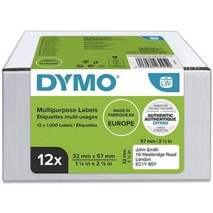 Dymo 2093095 verwijderbare multifunctionele etiketten 12 stuks 11354 (origineel)