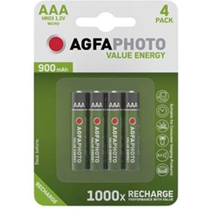 Agfaphoto oplaadbare Micro AAA batterij 4 stuks