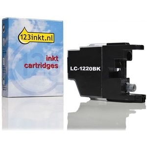 123inkt huismerk vervangt Brother LC-1220BK inktcartridge zwart