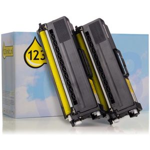123inkt huismerk vervangt Brother TN-329Y toner geel dubbelpak