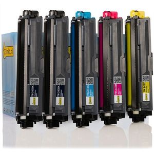 Toner Aanbieding: 123inkt huismerk vervangt Brother TN-243 BK / C / M / Y (2 zwarte + 3 kleuren)