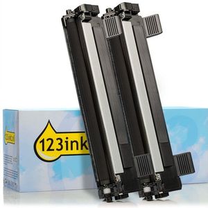 123inkt huismerk vervangt Brother TN-1050 toner zwart dubbelpak