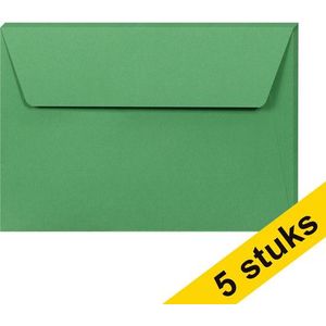 Clairefontaine gekleurde enveloppen bosgroen C6 120 grams (5 stuks)