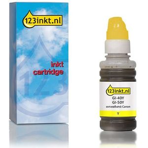 Canon GI-40Y inktfles geel (123inkt huismerk)