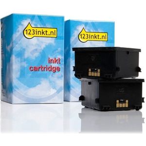 123inkt huismerk vervangt HP 14 (C5011DE) dubbelpak zwart