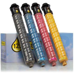 Toner Ricoh type IM C3000 aanbieding: zwart + 3 kleuren (123inkt huismerk)