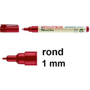Edding EcoLine 25 permanent marker rood (1 mm rond)