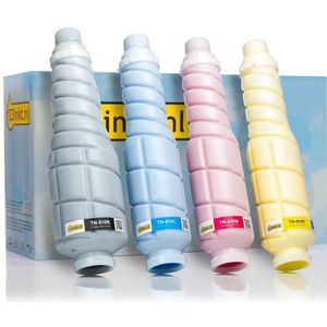 Toner Konica Minolta aanbieding: TN-610K, TN-610C, TN-610M, TN-610Y zwart + 3 kleuren (123inkt huismerk)