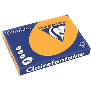 Clairefontaine gekleurd papier oranje 80 grams A3 (500 vel)