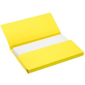 Jalema Secolor Pocket-file kartonnen dossiermappen geel folio (10 stuks)
