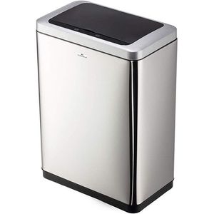 Durable Sensor NO Touch Duo 2x20L afvalbak, roestvrij staal, zilver, 40 liter