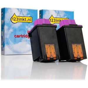 Lexmark Nr.75 (12A1975) dubbelpak zwart Inktcartridge (123inkt huismerk)