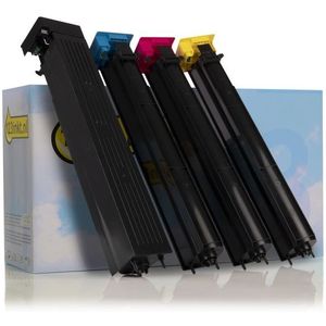 Toner Konica Minolta aanbieding: TN-711K, TN-711C, TN-711M, TN-711Y zwart + 3 kleuren (123inkt huismerk)