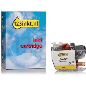 123inkt huismerk vervangt Brother LC-422Y inktcartridge geel