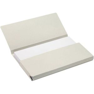 Jalema Secolor Pocket-file kartonnen dossiermappen grijs folio (10 stuks)