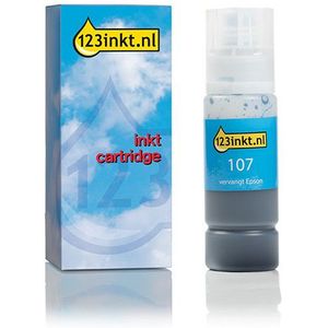 Epson 107 inktfles cyaan (123inkt huismerk)