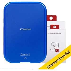 Canon Zoemini 2 mobiele fotoprinter marineblauw startersbundel