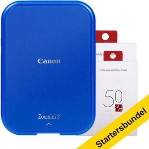 Canon Zoemini 2 mobiele fotoprinter marineblauw startersbundel