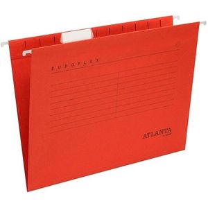 Atlanta Euroflex verticale hangmap A4 - 330 mm met V-bodem rood (25 stuks)