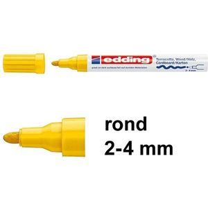 Edding 4000 matlakmarker geel (2 - 4 mm rond)