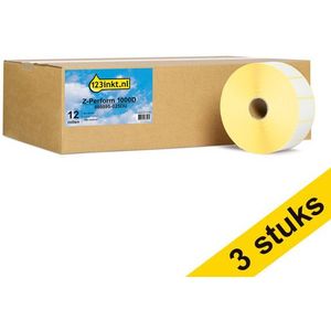 Aanbieding: 3x Zebra Z-Perform 1000D label (880595-025DU) 38 x 25 mm (12 rollen) 123inkt huismerk