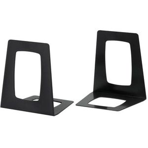 Jalema Re-Solution kunststof boekensteunen zwart 17,8 x 15,6 x 13,8 cm (2 stuks)