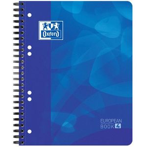 Oxford School projectboek A5+ gelinieerd 90 grams 120 vel blauw