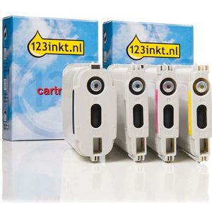 123inkt huismerk vervangt HP 10 / HP 82 multipack zwart/cyaan/magenta/geel