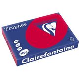 Clairefontaine gekleurd papier kersenrood 120 grams A4 (250 vel)