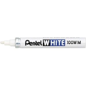 Pentel X100W industriële paint marker wit (3,9 mm rond)