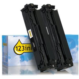 123inkt huismerk vervangt HP 131X (CF210XD) toner zwart hoge capaciteit dubbelpack